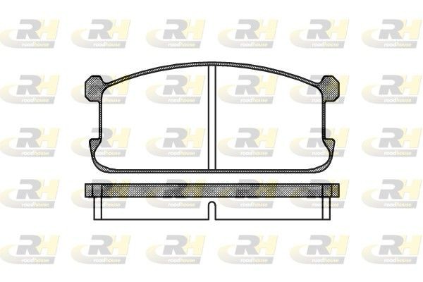 PSX210600 ROADHOUSE Front Axle Height: 47,5mm, Thickness: 15,2mm Brake pads 2106.00 buy