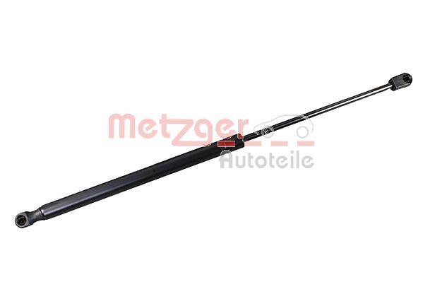 2110601 METZGER Tailgate struts LAND ROVER 560N, 500 mm, for vehicles without automatically opening tailgate, Left Rear, Right Rear