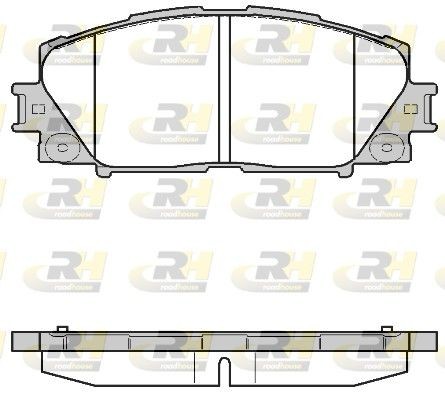 PSX2122410 ROADHOUSE Front Axle Height: 49,6mm, Thickness: 15,5mm Brake pads 21224.10 buy