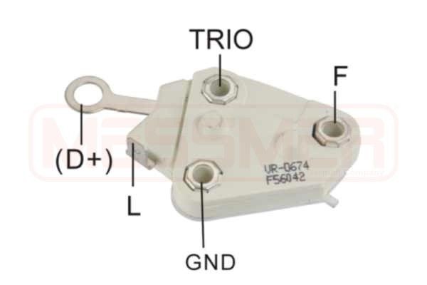 Opel CORSA Alternator voltage regulator 9254134 MESSMER 215129 online buy