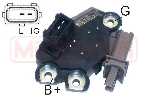 216010 MESSMER Alternator voltage regulator BMW Voltage: 14,6V