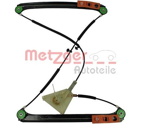 METZGER 2160325 Window regulator Left Front, Operating Mode: Electric, without electric motor