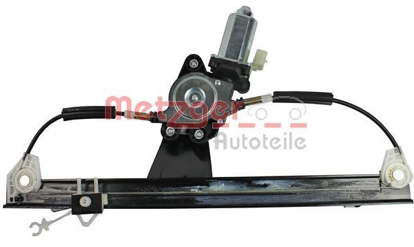 METZGER 2160358 Window regulator Right Front, Operating Mode: Electric, with electric motor