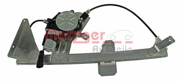 METZGER 2160377 Window regulator Left Front, Operating Mode: Electric, with electric motor, without comfort function