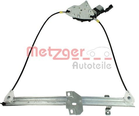 METZGER 2160379 Window regulator Left Front, Operating Mode: Electric, with electric motor, without comfort function