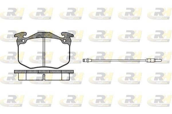PSX216302 ROADHOUSE Front Axle, incl. wear warning contact Height: 65mm, Thickness: 17,7mm Brake pads 2163.02 buy