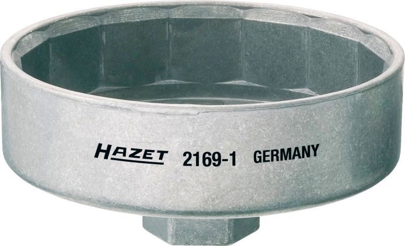 HAZET Ölfilter-Schlüssel 2169-36 · Vierkant hohl 10 mm (3/8 Zoll) · Außen  Sechskant Profil · 49.5 mm