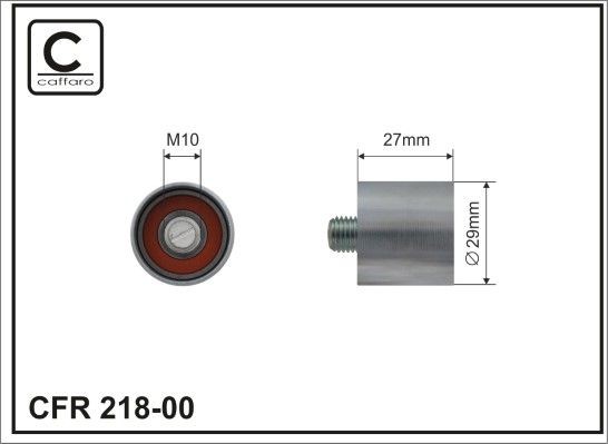 CAFFARO 218-00 Timing belt kit 06B 109 477 A