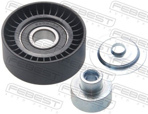Fiat DOBLO Tensioner pulley, v-ribbed belt 9262623 FEBEST 2187-FYD2 online buy