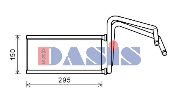 AKS DASIS Heat exchanger, interior heating 219006N buy