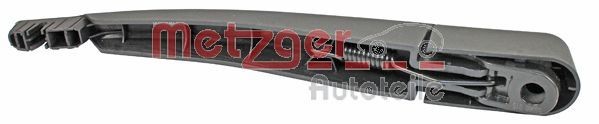METZGER 2190254 Wiper Arm, windscreen washer Rear, without wiper blade, with cap