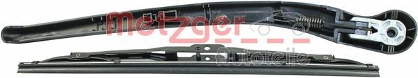 METZGER 2190265 Braccio spazzola tergicristallo posteriore, con calotta/coperchio, con spazzola tergi integrata BMW Serie 3 2016 di qualità originale
