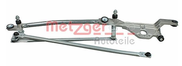 METZGER 2190326 Wiper Linkage for left-hand drive vehicles, Front, without electric motor