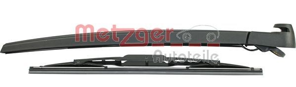 METZGER 2190354 Wiper Arm, windscreen washer Rear, with cap, with integrated wiper blade