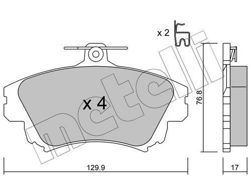 METELLI 22-0286-0 Brake pad set SMART experience and price