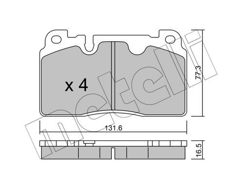 METELLI 22-0979-0 Brake pad set AUDI experience and price