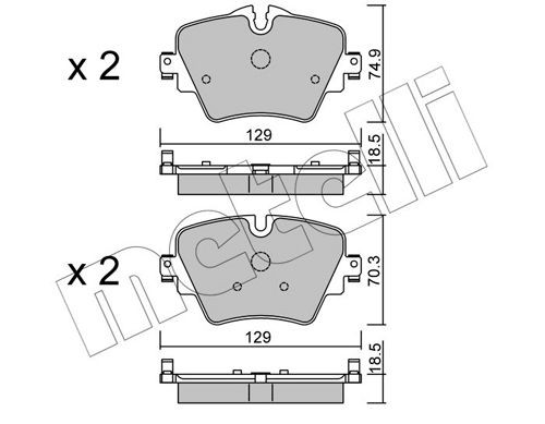 METELLI 22-1037-0 Brake pad set TOYOTA experience and price