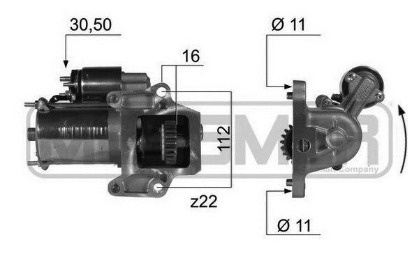 ERA 220372 Starter motor 3S7T-11000-AD