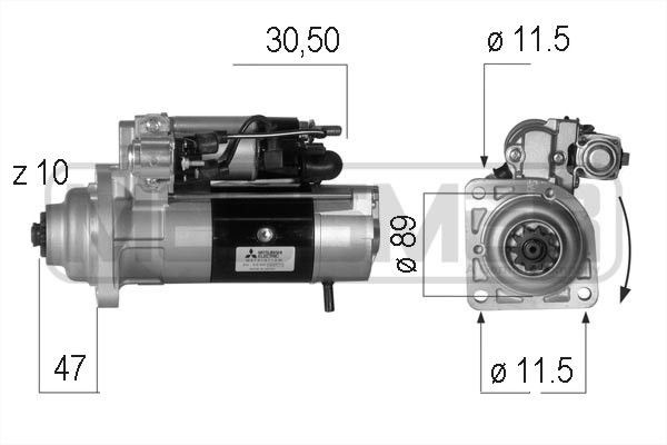MESSMER 220554 Starter motor M8T61671AM