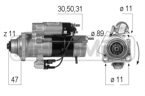 MESSMER 220560 Starter motor M9T64973
