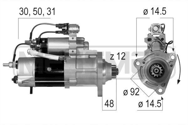 ERA 220573 Starter motor M9 T83 879