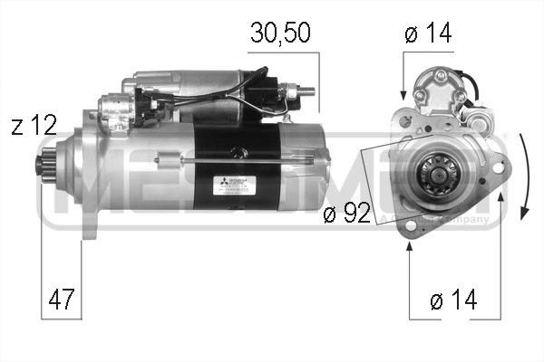 MESSMER 220575 Starter motor M9T80471