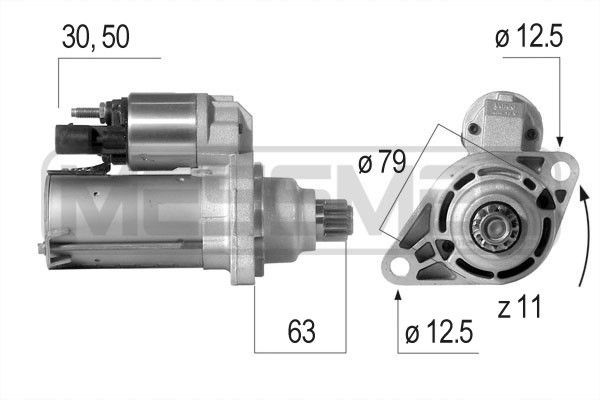 Volkswagen TOURAN Engine starter motor 9273331 ERA 220598 online buy