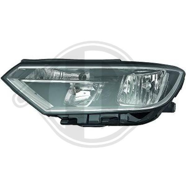 2249980 DIEDERICHS Headlight Right, H7/H9, Halogen, for right-hand traffic,  with motor for headlamp levelling for VW PASSAT ▷ AUTODOC price and review