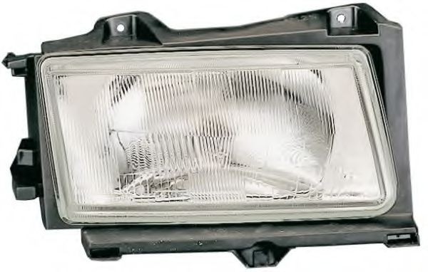HELLA 1AB 354 317-011 Headlight Left, H4, W5W, Bulb Technology, 12V, with low beam, with high beam, with position light, for right-hand traffic, without bulbs, without motor for headlamp levelling, E3 50804, ECE