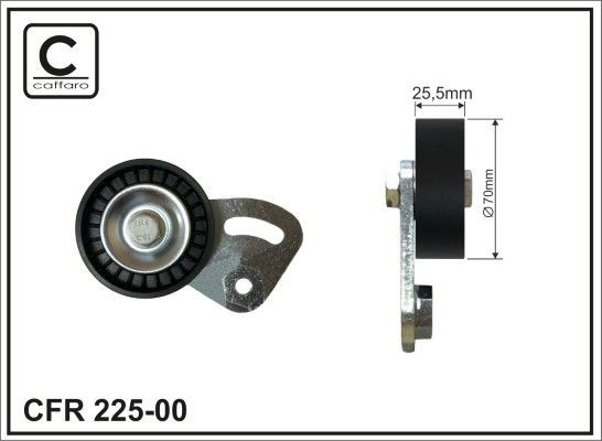 CAFFARO 225-00 Belt tensioner, v-ribbed belt E36