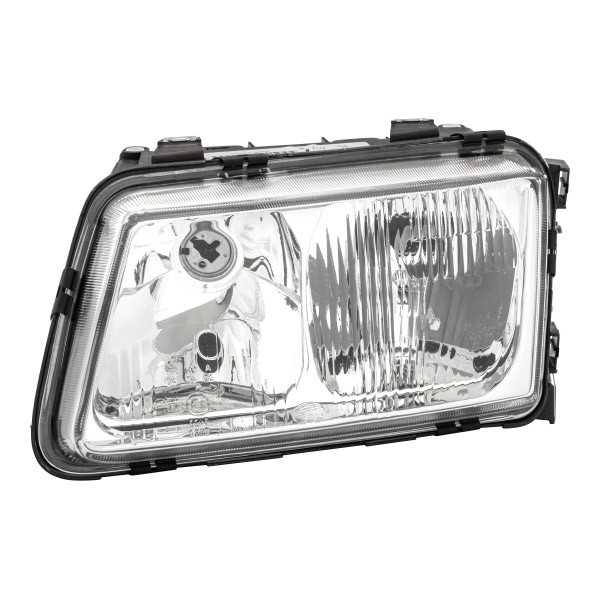 E4 9345 HELLA Left, W5W, H7/H1, H7, H1, Halogen, FF, 12V, without front fog light, with high beam, with position light, for right-hand traffic, without motor for headlamp levelling, without bulbs Left-hand/Right-hand Traffic: for right-hand traffic Front lights 1AF 963 030-291 buy
