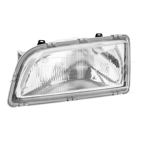 HELLA 1AG 007 302-171 Headlight Left, T4W, H4, Halogen, 12V, with high beam, with low beam, with position light, for right-hand traffic, without bulbs, IP69K
