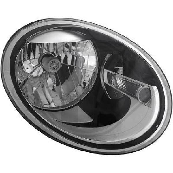 DIEDERICHS 2266980 Headlight Right, H4, with daytime running light, for right-hand traffic, with motor for headlamp levelling