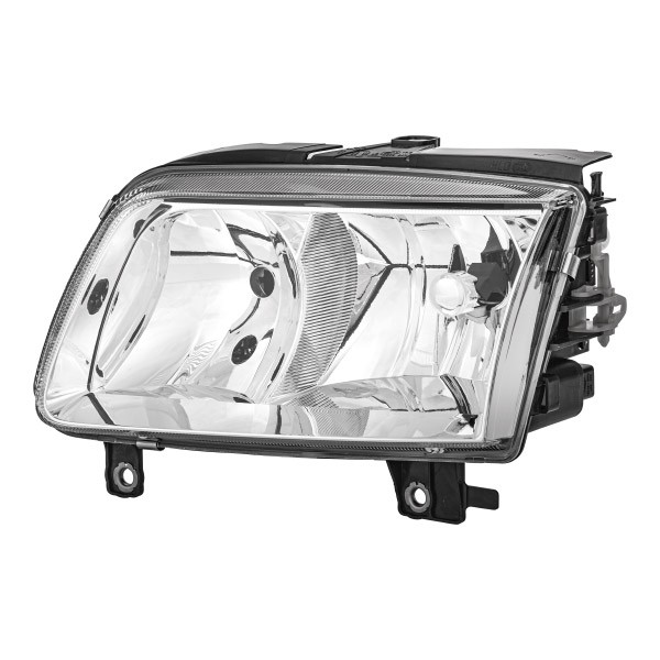 HELLA 1DF 963 709-051 Headlight Left, W5W, H7/H1, H7, H1, Dual Headlight, Halogen, 12V, with high beam, with low beam, for right-hand traffic, without direction indicator, without bulbs