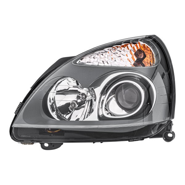 1DL 008 461-771 HELLA Headlight RENAULT Left, D2S/H7, PY21W, W5W, D2S, H7, Halogen, Xenon, 12V, with high beam, with position light, with low beam, with indicator, for right-hand traffic, with bulbs, without glow discharge lamp, with ignitor, without motor for headlamp levelling
