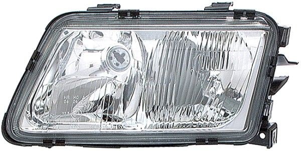 HELLA 1EF 963 030-271 Headlight Left, H7/H4, W5W, H7, H4, Halogen, FF, 12V, with front fog light, with high beam, with low beam, for right-hand traffic, without bulbs, without motor for headlamp levelling