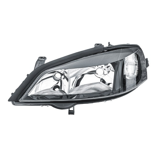 HELLA 1EG 007 640-391 Headlight Left, PY21W, W5W, H7/HB3, H7, HB3, Halogen, 12V, white, with position light, with low beam, with high beam, with indicator, for right-hand traffic, without bulbs, without motor for headlamp levelling