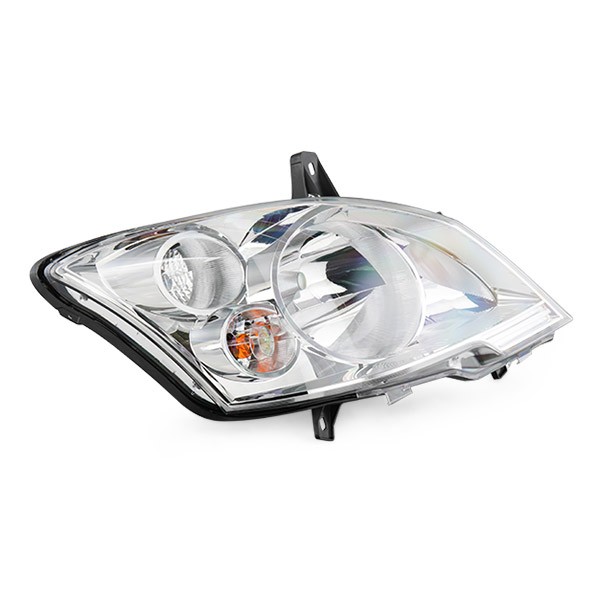 1EG009627-021 Front headlight E1 2812 HELLA Right, W21/5W, PY21W, H7/H7/H7, Halogen, 12V, with high beam, with daytime running light, with position light, with low beam, with front fog light, with indicator, for right-hand traffic, with bulbs, with motor for headlamp levelling