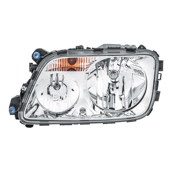 E1 2417 HELLA Left, W5W, PY21W, H7/H1, H7, H1, Halogen, FF, 24V, with high beam, with indicator, with position light, for right-hand traffic, with bulbs, without masking frame Left-hand/Right-hand Traffic: for right-hand traffic, Vehicle Equipment: for vehicles with headlight levelling Front lights 1EH 009 513-031 buy
