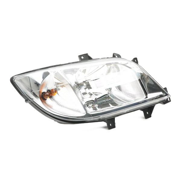 1EH246047-021 Front headlight E1 1525 HELLA Right, W5W, H7/H3, PY21W, H7, H3, 12V, white, with indicator, without front fog light, with low beam, with high beam, with position light, for right-hand traffic, with bulbs, with motor for headlamp levelling