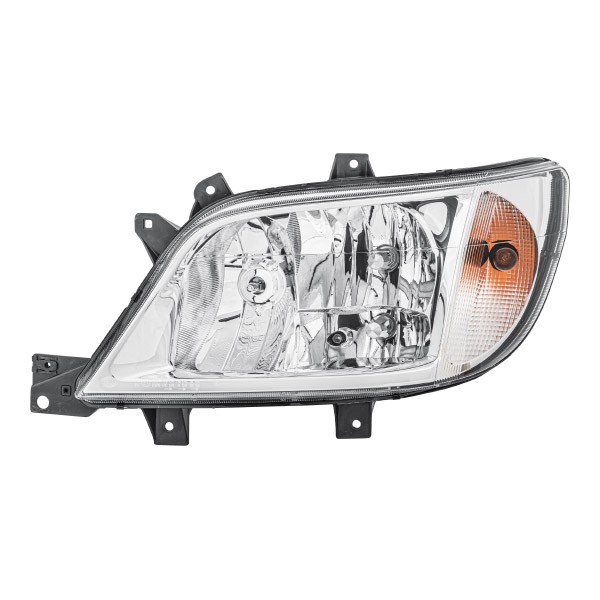 E1 1524 HELLA Left, H7/H3/H7, W5W, PY21W, Halogen, 12V, white, with low beam, with high beam, with indicator, with position light, with front fog light, for right-hand traffic, with motor for headlamp levelling, with bulbs Left-hand/Right-hand Traffic: for right-hand traffic Front lights 1EH 246 047-051 buy