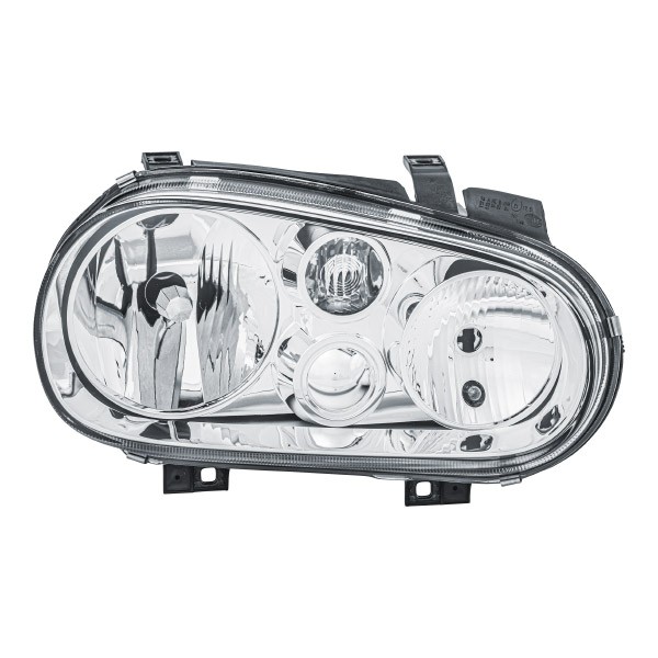 HELLA 1EJ 007 700-081 Headlight Right, W5W, PY21W, H7/H1, H7, H1, Halogen, FF, 12V, white, with position light, with indicator, with low beam, with high beam, for right-hand traffic, without motor for headlamp levelling, without bulbs