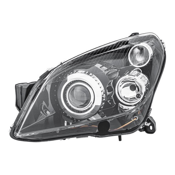 HELLA 1EL 008 700-311 Headlight Left, PY21W, W5W, D2S/H7, D2S, H7, Halogen, Bi-Xenon, 12V, Crystal clear, with indicator, with position light, with high beam, with low beam, for right-hand traffic, with bulb, with motor for headlamp levelling, without glow discharge lamp, without ignitor, without ballast
