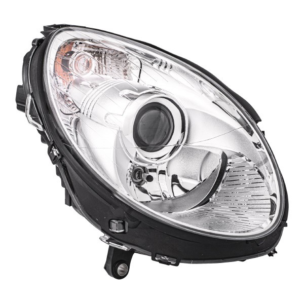 HELLA 1EL 263 037-021 Headlight Right, H7/H7, PY21W, Halogen, DE, 12V, with low beam, with high beam, with indicator, for right-hand traffic, with motor for headlamp levelling, with bulbs