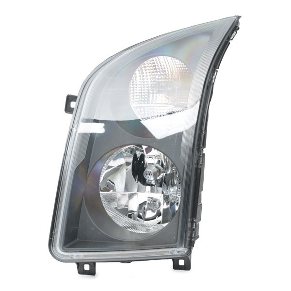 1ER247017-051 Front headlight E1 2100 HELLA Left, W5W, PY21W, H7/H7, FF, Halogen, 12V, with low beam, with indicator, with high beam, with position light, for right-hand traffic, with bulbs, with motor for headlamp levelling