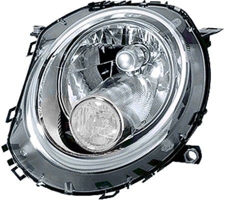 HELLA 1ER 354 477-031 Headlight Left, PY21W, H4, Halogen, 12V, Crystal clear, with position light, with indicator, with high beam, with low beam, for right-hand traffic, with motor for headlamp levelling, with bulbs, ECE