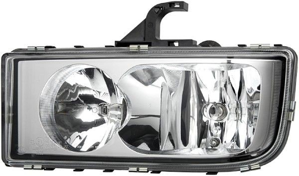 HELLA 1LB 247 011-051 Headlight Left, H7/H1, H7, H1, Halogen, 24V, with high beam, with low beam, with position light, for left-hand traffic, without direction indicator