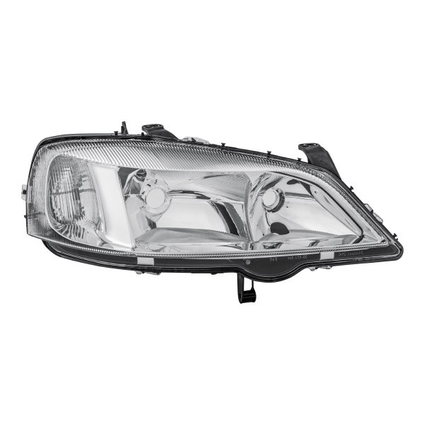 HELLA 1LG 007 640-341 Headlight Right, H7/HB3, PY21W, W5W, H7, HB3, Halogen, 12V, white, with high beam, with indicator, with position light, for left-hand traffic, without motor for headlamp levelling, without bulbs