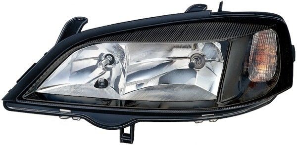 E1 616 HELLA Right, PY21W, H7/HB3, W5W, H7, HB3, Halogen, 12V, white, with indicator, with position light, with high beam, for left-hand traffic, without bulbs, without motor for headlamp levelling Left-hand/Right-hand Traffic: for left-hand traffic, Frame Colour: black Front lights 1LG 007 640-641 buy