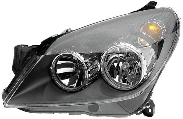 HELLA 1LG 270 370-341 Headlight Right, H21W, W5W, H7/H1, H7, H1, Halogen, 12V, Crystal clear, with low beam, with position light, with high beam, for left-hand traffic, without bulbs, with motor for headlamp levelling